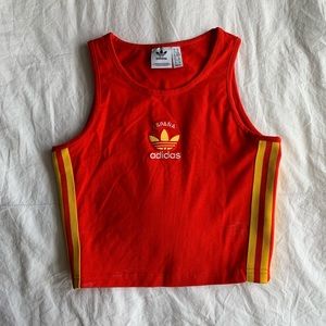 españa adidas crop top